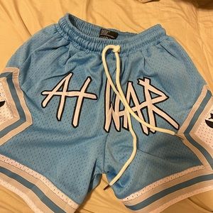 At war basketball shorts